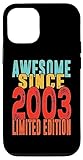 Photo Gallery custodia per iphone 15 pro vintage awesome since 2003 21 years old 21st birthday Photo Gallery custodia per iphone 15 pro vintage awesome since 2003 21 years old 21st birthday