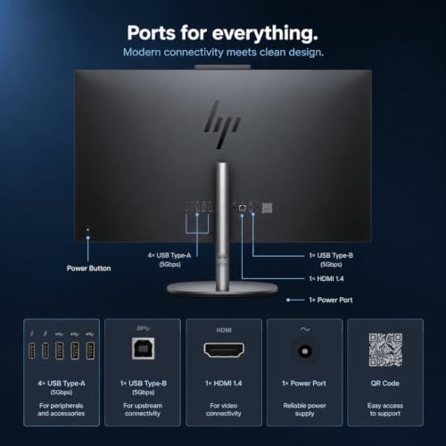 Image of HP OmniStudio X 27 inch All-in-One Desktopn Core Ultra 7, RTX 5050 27 inch Diagonal, QHD 2560 x 1440 120 Hz IPS 2TB SSD 64GB RAM Win 11 Pro
