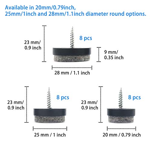 Protezioni da pavimento in feltro di plastica di