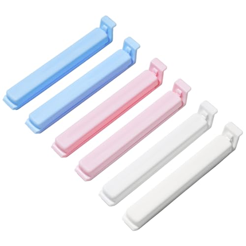 6 Pack Large Chip Sealing Clips, Reusable Snack Bag Sealers, Food Storage Bag Sealer, Multi-Use Kitchen Bag Fasteners by Knivi