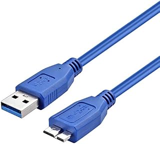 ULTRICS USB Male A to Micro B Cable 30CM, Up to 5Gbps High Speed Hard Drive Cable, USB 3.0 Charger Cable Compatible with My Passport Seagate Expansion Toshiba Canvio LaCie Rugged WD Samsung S5 Note 3