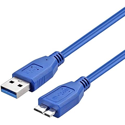 ULTRICS USB Male A to Micro B Cable 30CM, Up to 5Gbps High Speed Hard Drive Cable, USB 3.0 Charger Cable Compatible with My Passport Seagate Expansion Toshiba Canvio LaCie Rugged WD Samsung S5 Note 3 Cover