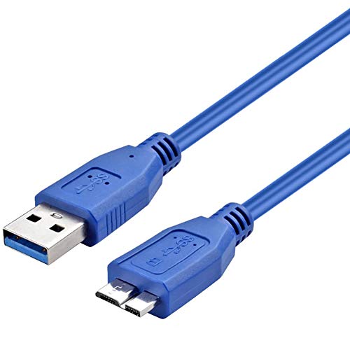 ULTRICS Cable Micro B, USB 3.0 Tipo A Macho a Micro B Sincronización y Carga Cable, Alta Velocidad hasta 5 Gbps Cable de Datos Compatible con Samsung Galaxy S5, Toshiba Canvio, WD, Disco Duro - 3M