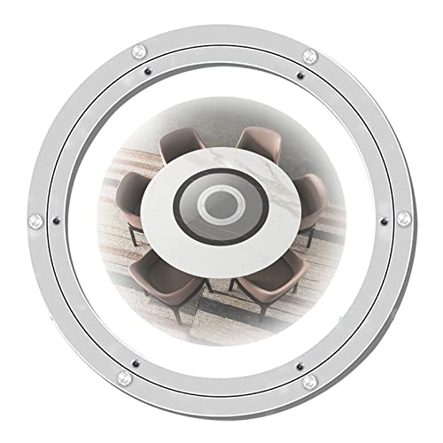 Heavy Duty Swivel Turntable, Aluminum Alloy Turntable Bearing Lazy Susan Silver Multiple Sizes(200 Mm)