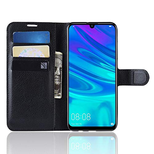 Capa tipo carteira para Huawei P30 Lite, capa para Huawei P30 Lite, couro PU Litchi Skin [capa tipo