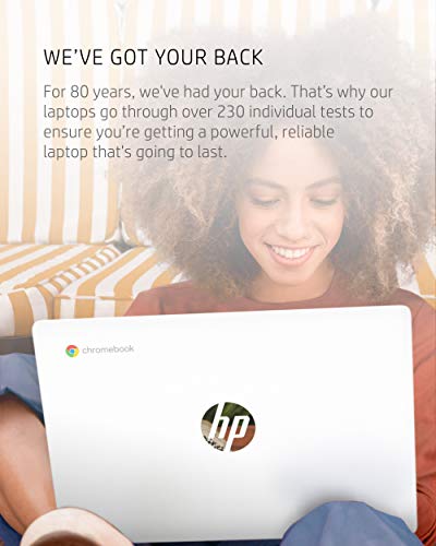 Image of HP Chromebook 11-inch Laptop - Up to 15 Hour Battery Life - MediaTek - MT8183 - 4 GB RAM - 32 GB eMMC Storage - 11.6-inch HD Display - with Chrome OS - (11a-na0021nr, 2020 Model, Snow White)