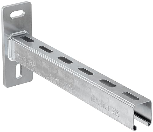 Fischer, Mensola A Sbalzo Alk 37-600 (5 Pezzi) Per Installazione Di Tubazioni Idrauliche, Canaline Elettriche O Canali D'Aria Lungo La Parete