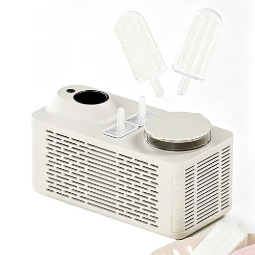 Mini máquina de polos de escritorio portátil y moldes caseros dobles color blanco