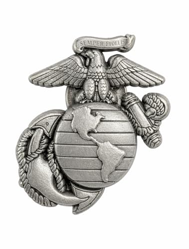 Officially Licensed US Marine Corps (USMC) Eagle Globe & Anchor Lapel Pin | Perfect Veteran Marine & Military Gift | Semper Fidelis | Pewter Finish | Old Dominion LLC