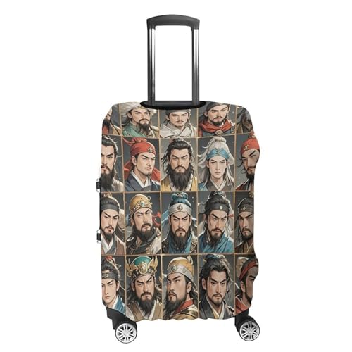 Water Margin Heroes Luggage Cover, Elastic Luggage Protector Fits 19-32in Suitcases, Washable & Anti-Scratch Suitcase Cover for Men Women M4