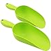 COM-FOUR® COM-FOUR 2x Pala para transportar alimentos - Cuchara de pesaje para grano y harina - Cuchara de alimentación para mascotas (2 piezas - grandes y pequeñas)