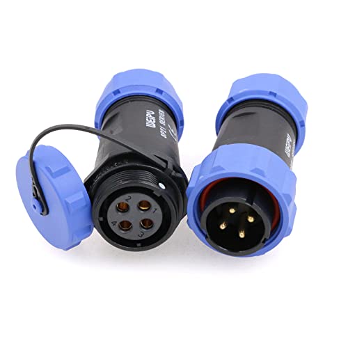 ZBLZGP WEIPU SP21 4 Pin SP2110/P+SP2111/S Industrial Plastic IP68 Male Plug Female Socket Waterproof Connector In-line Cable Wire Aviation Connectors
