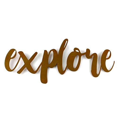 Miniatura 407 de Steel Metal Script Word Art - Various Sizes and Finishes (cheers Small 12.5x6", Raw, Unfinished Steel)