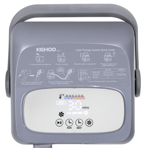 NEHOO Cold Therapy Machine with Extra Large Knee/Hip Pad, Pain Relief for Post-Surgery Recovery, Programmable Ice Therapy Machine, Continuous Cryotherapy Cold Pack - Thumbnail 5