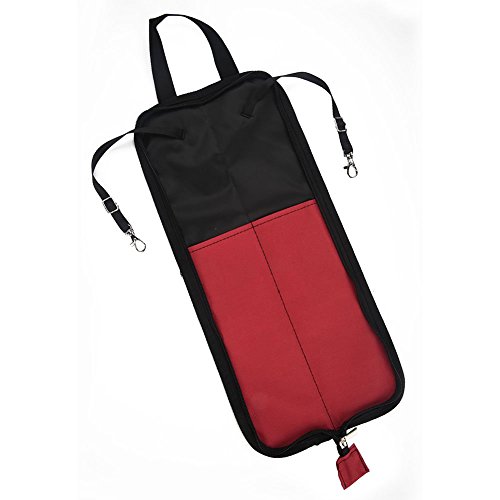 Dilwe Drum Stick Bag, 5 Colors Drum Stick Storage Hanging Bag Drumstick Portable Handbag With Handle(Red) #TOP18