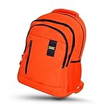 HuntaDeal Hi Vis Backpack - High Visibility Reflective Rucksack - 25L Backpack for Commuters, School, College & University - Hi Vis Bag Ideal for Work, Cycling, Hiking and Walking, Orange