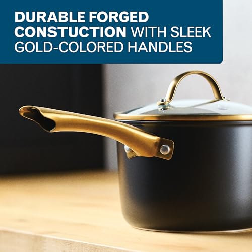Farberware Forged Induction Ceramic Nonstick Cookware Set, 12 Piece, Black - image 7