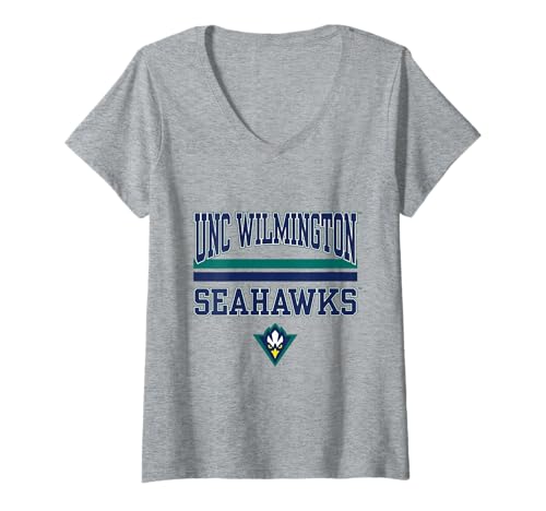 Women's North Carolina Wilmington Seahawks | NCAA Merch | VNPUNCW301 V-Neck T-Shirt