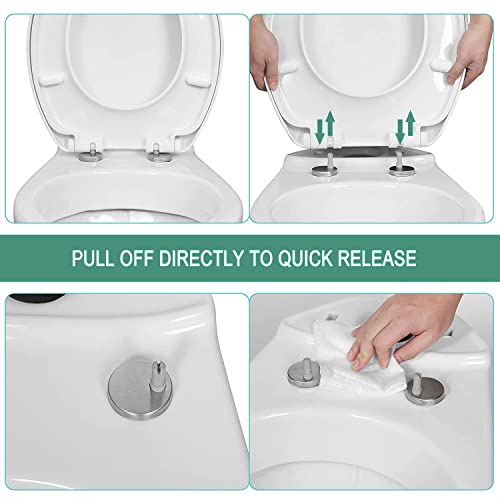 Abattant WC Durable Lunette de Toilette Haute Résistance Forme Ronde