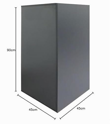 Amtra Halterung Nano Cubo 45 Grau - Holzschrank für Aquarien, 45 x 45 x 90 cm, Grau, Universalfuß mit Regal, einfache Montage, klassischer und essentieller Stil, passend für Jede Einrichtung