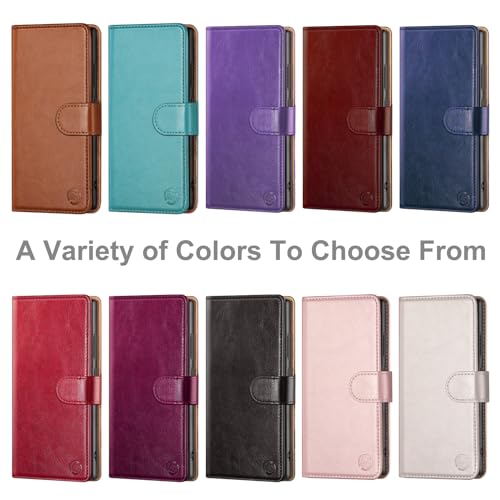 RingPi for iPhone XR 6.1" Phone case,[RFID Blocking Leather] Flip Folio Book Shockproof Protector,Holder Stand Cases for iPhone XR,Women Men for Apple xr Wallet Cover,Black by RingPi - Image 3