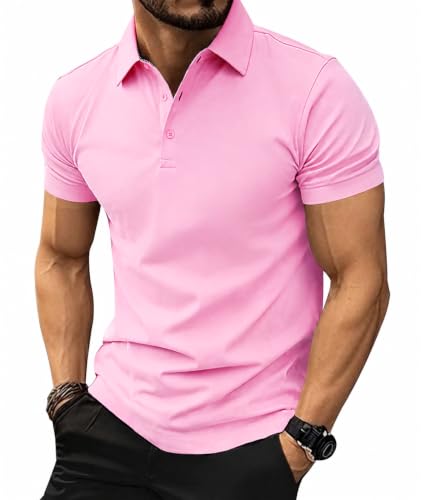 Image of SCODI 5 Pack Mens Pocket Polo Shirts Short Sleeve Golf Casual Work T-Shirt