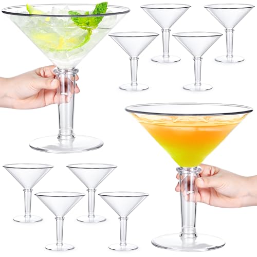 SAIAOKJ 48oz Giant Martini Glass Plastic Large Martini Glasses For Centerpieces Perfect For Martini Party Decorations Gifts & A Tini Bit Older Birthday (10pcs) by SAIAOKJ - Used condition - US$81.59