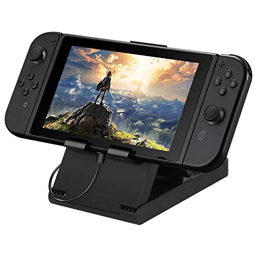 Y.D.F Stand for Nintendo Switch Compact Foldable Multi Angle Holder Play Stand Compatible with Switch/Lite/OLED IPad iPhone Samsung Galaxy Tab Android Phones Tablets E-Reader