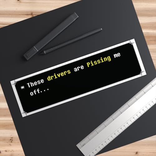 Deltarune Car Bumper Sticker, Road Rage Game Humor, Undertale Quote, Toby Fox, Fan Art Decor, Original Starwalker, Deltarune Car Decal