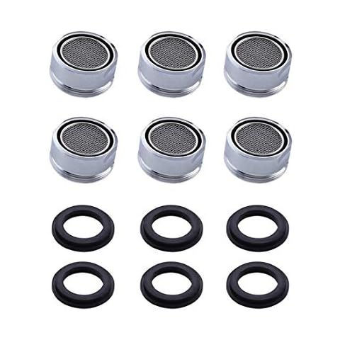Repuhand 6 Pieces Faucet Filter Replacement Water Saving Tap Aerator Bubbler Flow Regulator Suitable for The Installation and Replacement of Faucet Fittings in Homes, Hotels, Public Facilities Cover