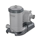 Bestway 58392E Swimming Pool Water Filter Pump & Replacement Cartridge, 2 Pack, Clear