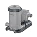Bestway 58392E Flowclear 2500 GPH Water Filter Pump for Above-Ground Swimming Pools with Customizable Timer and Set of Adapters