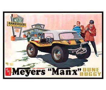 #scm006 AMT The Original Meyers Manx Dune Buggy, Auto World Exclusive,Molded in Purple 1/25 Scale Plastic Model Kit,Needs Assembly