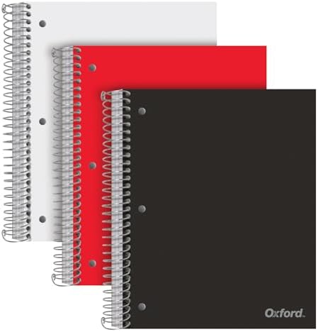 5 Star Notebook Oxford Two Subject Notebooks College Ruled