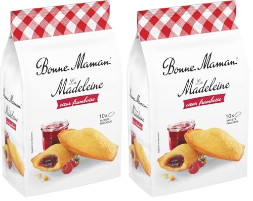 Bonne Maman Madeleines Coeur framboise, 300g (Lot de 2)