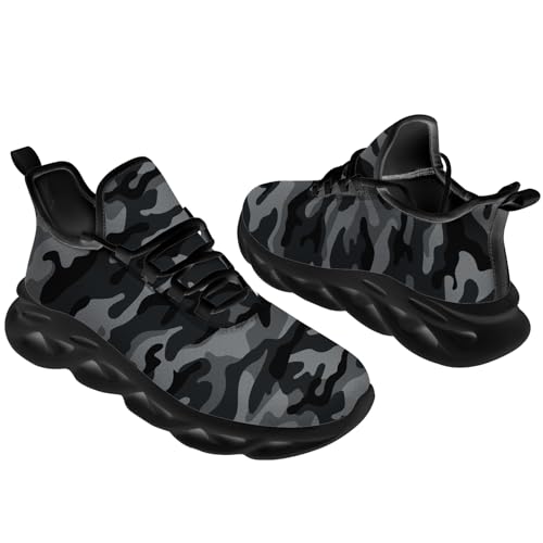 Men's Women's Fashion Sneakers Camouflage Shoes Running Walking Tennis Shoes2