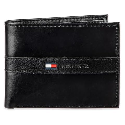 Tommy Hilfiger Men's Leather Wallet with RFID Cover
