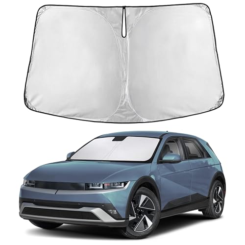 EcoNour Windshield Sunshade Compatible for Hyundai Ioniq5 2022-2024 2025 2026 Sun Visor for Front Windshield & Window Sun Shade Cover UV Heat Blocker & Protector Car Accessories