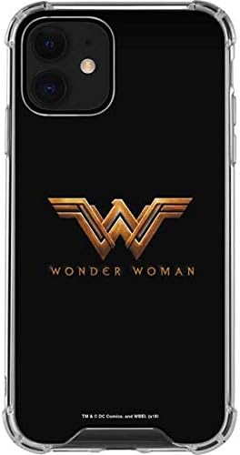 Skinit Clear Phone Case Compatible with iPhone 12 Mini - Officially Licensed DC Comics Wonder Woman Gold Emblem Design