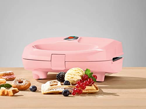 3 in 1 Waffeleisen Silvercrest Waffeln Automat Wechselplatten Donuts Maker Pink – Bild 3