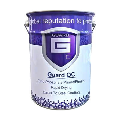 Guard OC Shipping Container Skip Paint Zinc Phosphate One Coat Paint for Metal - Satin 5L (Black)