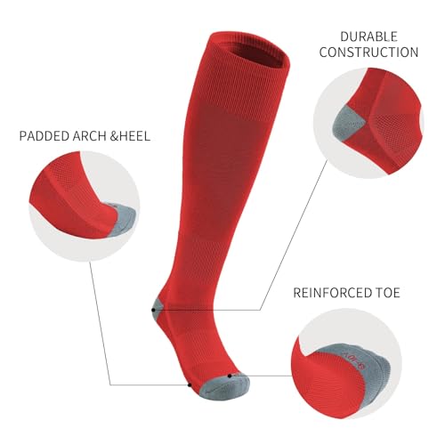Image of Toddler Baseball Socks Youth Softball Tee Ball Kids Soccer Socks 2 Pairs