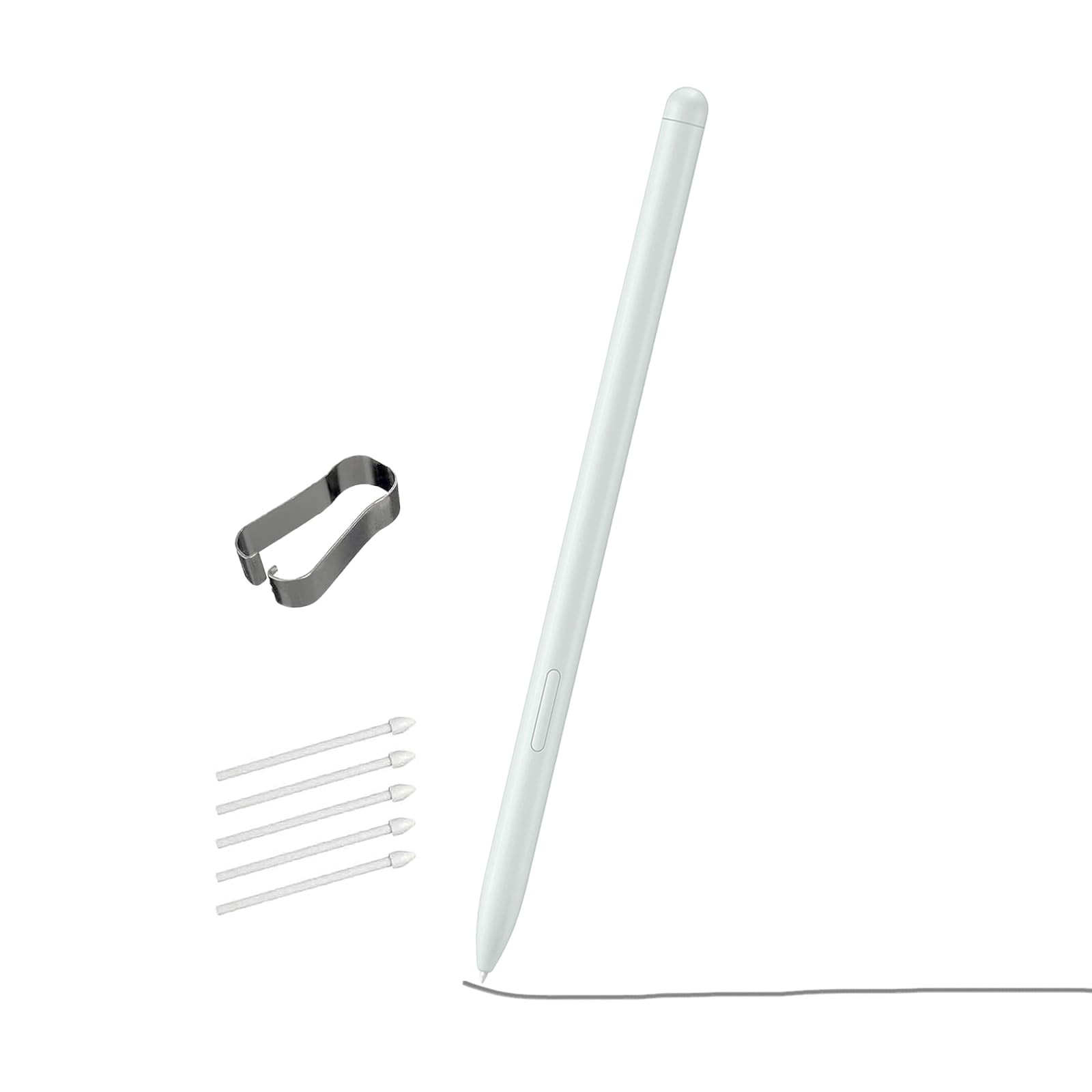 Green Galaxy Tab S9 FE S Pen for Samsung Galaxy Tab S9 FE Stylus Pen Replacement 4,096 Pressure Levels Without Bluetooth with Free 5 Tips