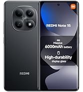 XIAOMI Redmi Note 15, Smartphone 8+256 GB, Massive 6000mAh Battery, Water Resistance, 108MP Super...