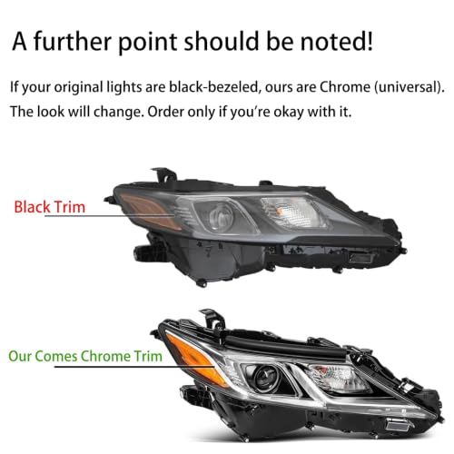 Headlight Assembly For 2018-2024 Toyota Camry w/Projector Lens Left+Right by Aresparts - Used condition - Image 3