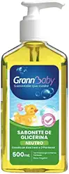 Sabonete Líquido Grannbaby Neutro 500 ml - Base Vegetal Glicerinada Com Aloe Vera Para Pele Sensível do Bebê