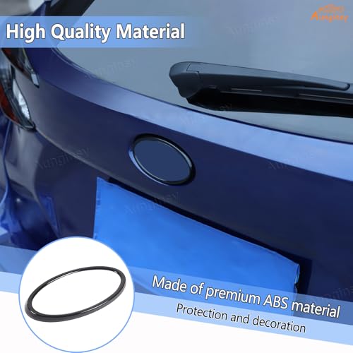 Image of Aunginsy Rear Tailgate Emblem Cover Trim Compatible with Subaru Crosstrek GU 2024 2025 Car Trunk Emblem Badge Logo Cover Center Logo Decorative Circle Ring Protection Cover ABS Exterior Accessories