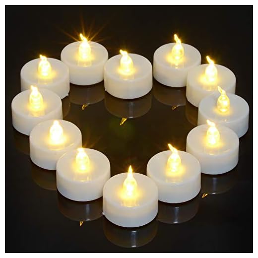 PChero LED-flimrande värmeljus med timer, 12 paket vita batteridrivna flamlösa votivljus elektriska ljuslampor för hem rum bröllop födelsedag halloween juldekoration - varm vit