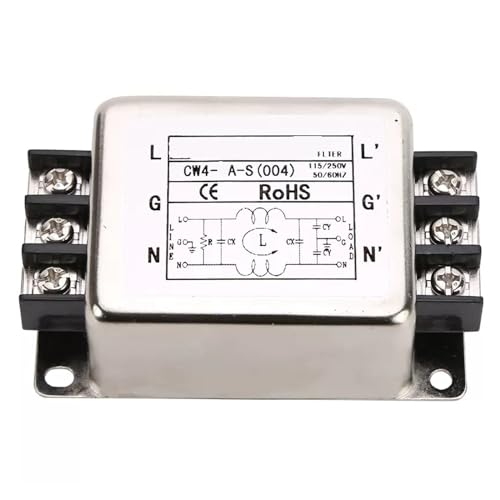 Filtro de potencia monofásico CA 220V CW4-10A-S con bloque de terminales para red eléctrica