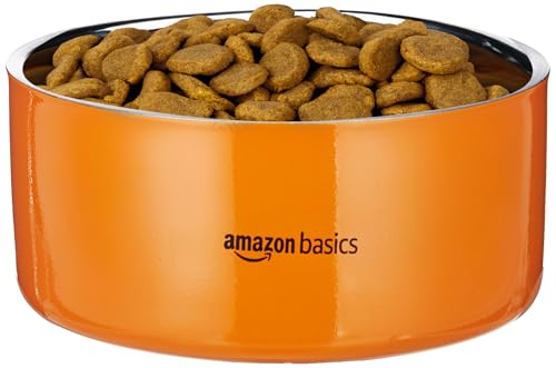 Amazon-Basics-Quintessential-Double-Walled-Premium-Pet-Bowl-1200-ml-Medium-for-Dogs-Cats-and-Pets-Orange